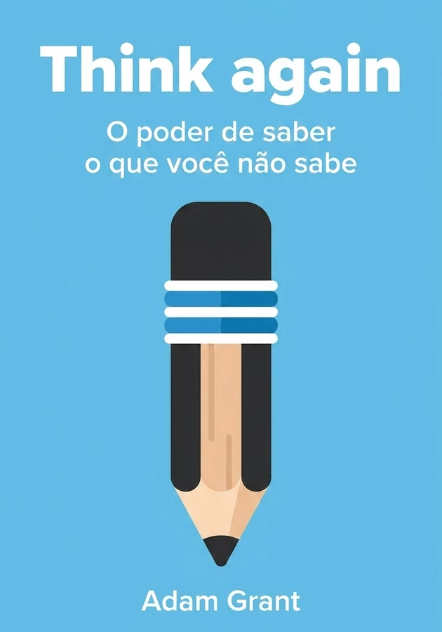 Capa do livro Think again, de Adam Grant — resumo e resenha crítica no 12min