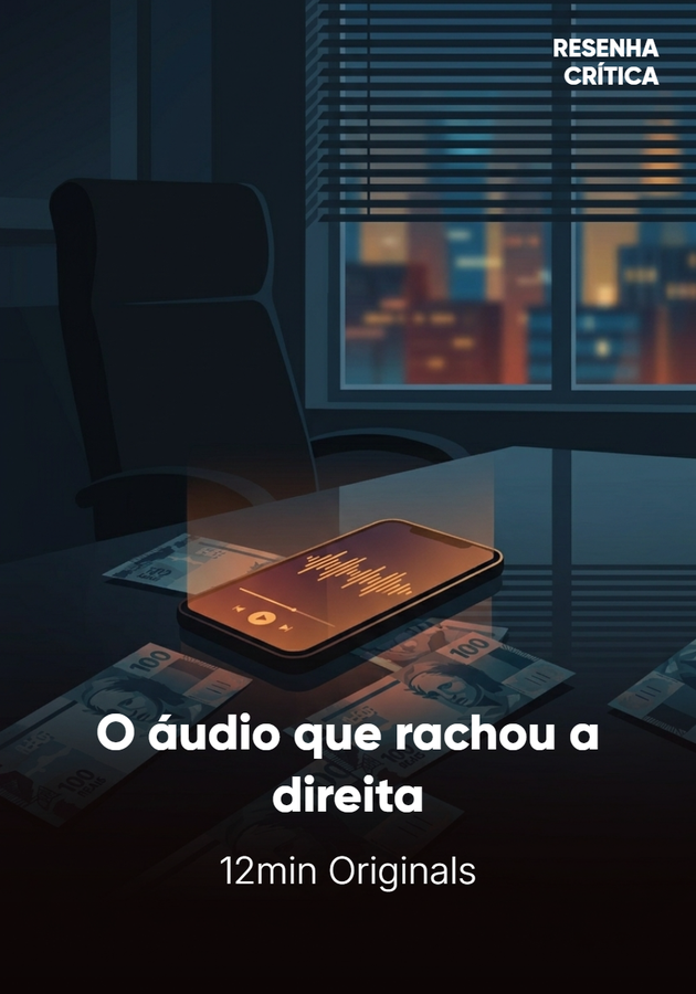 Capa do livro O áudio que rachou a direita, de 12min Originals — resumo e resenha crítica no 12min