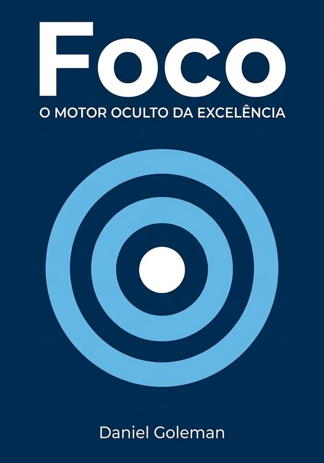 Capa do livro Foco, de Daniel Goleman  — resumo e resenha crítica no 12min