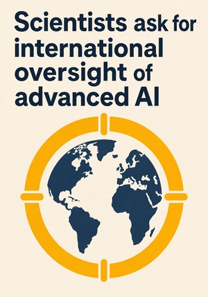Book cover of Scientists ask for international oversight of advanced AI by 12min Originals — critical summary review on 12min