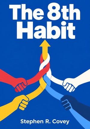 Book cover of The 8th Habit by Stephen R. Covey — critical summary review on 12min