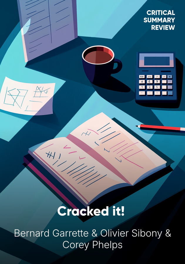 Book cover of Cracked it!  by Bernard Garrette — critical summary review on 12min