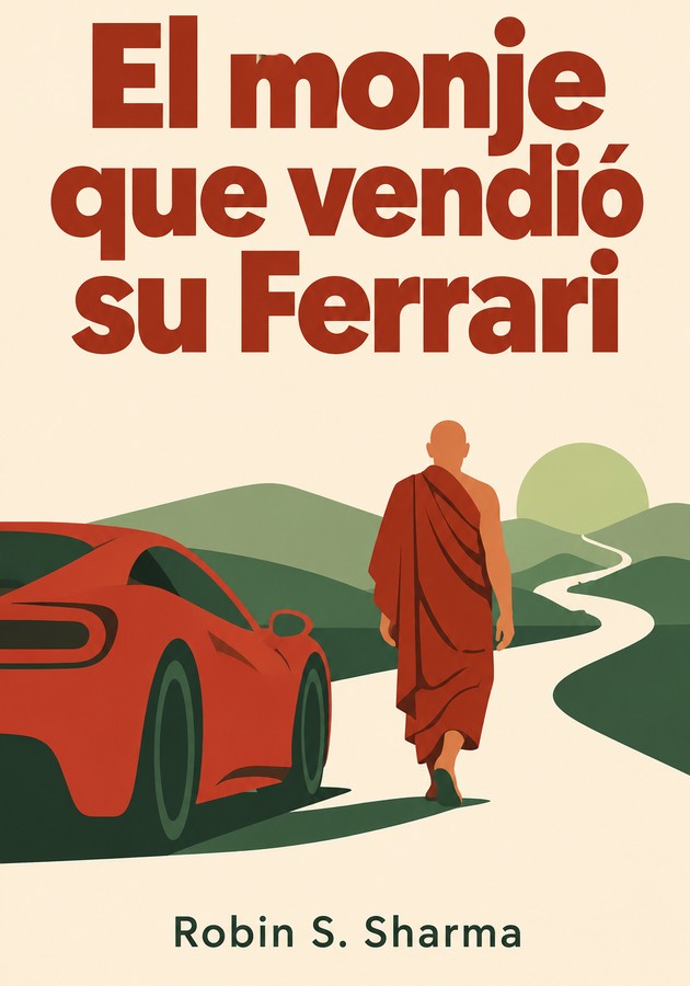 Portada del libro El monje que vendió su Ferrari , de Robin S. Sharma — resumen crítico y reseña en 12min