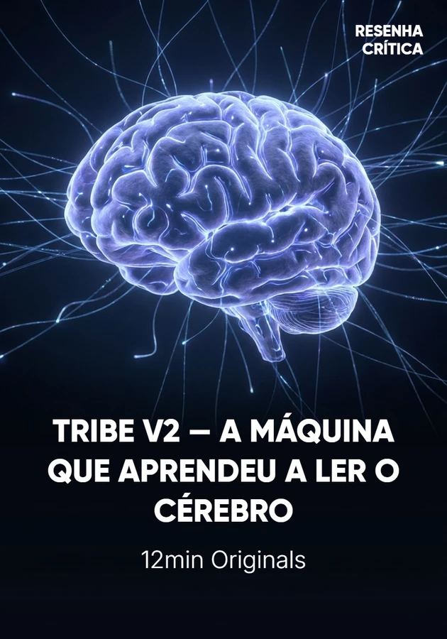 Capa do livro TRIBE V2 — A MÁQUINA QUE APRENDEU A LER O CÉREBRO, de 12min Originals — resumo e resenha crítica no 12min