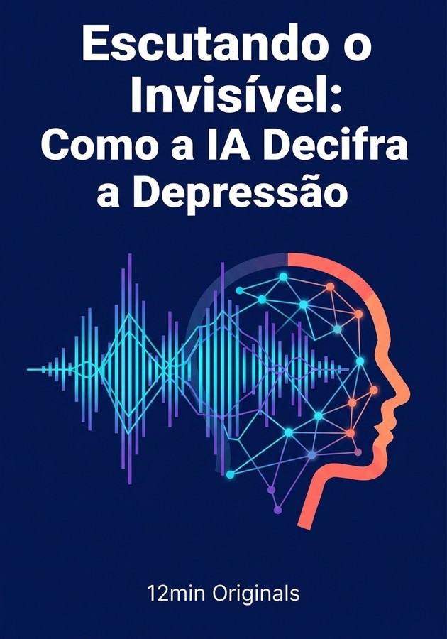 Capa do livro Escutando o Invisível: Como a IA Decifra a Depressão, de 12min Originals — resumo e resenha crítica no 12min
