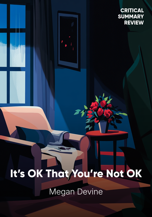 Book cover of It’s OK That You’re Not OK by Megan Devine — critical summary review on 12min