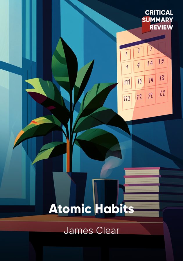 Book cover of Atomic Habits by James Clear — critical summary review on 12min