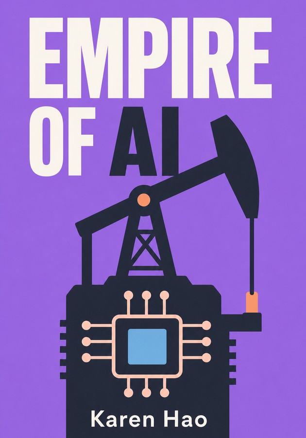 Capa do livro Empire of AI, de Karen Hao — resumo e resenha crítica no 12min