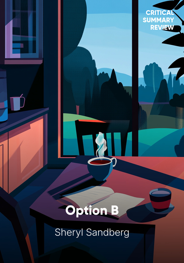Book cover of Option B by Sheryl Sandberg — critical summary review on 12min