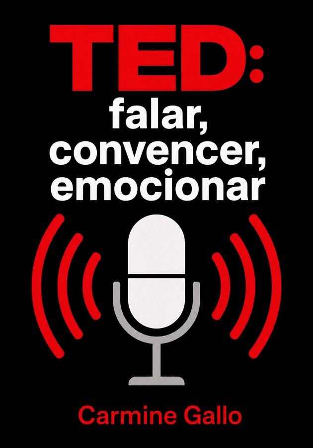 Capa do livro TED: falar, convencer, emocionar, de Carmine Gallo — resumo e resenha crítica no 12min