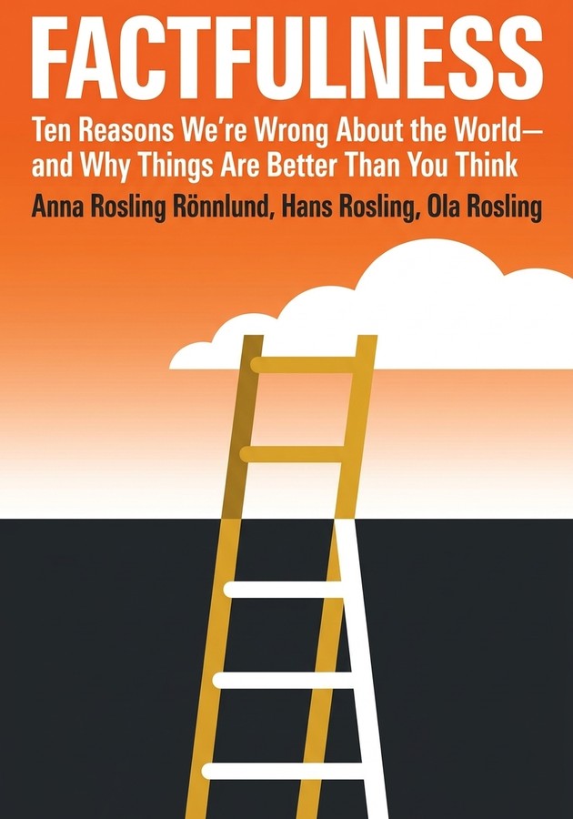 Portada del libro Factfulness, de Anna Rosling Rönnlund & Ola Rosling & Hans Rosling — resumen crítico y reseña en 12min