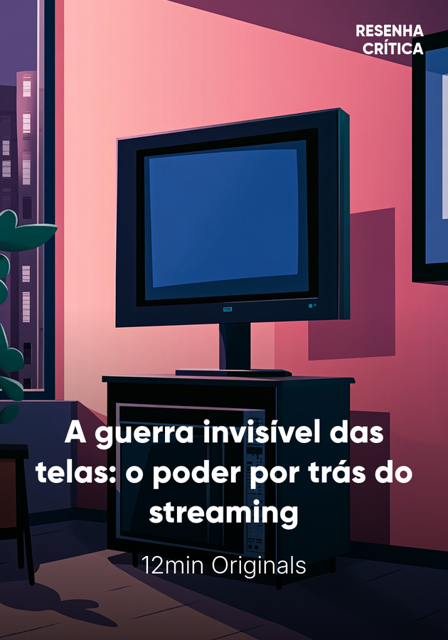 Capa do livro A guerra invisível das telas: o poder por trás do streaming, de 12min Originals — resumo e resenha crítica no 12min