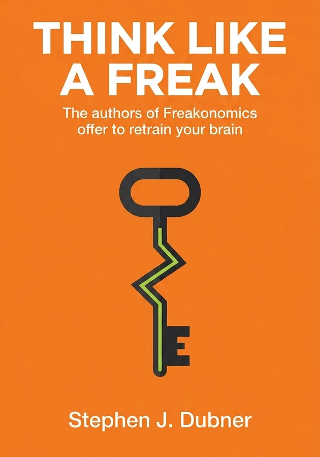 Book cover of Think Like a Freak by Stephen J. Dubner — critical summary review on 12min