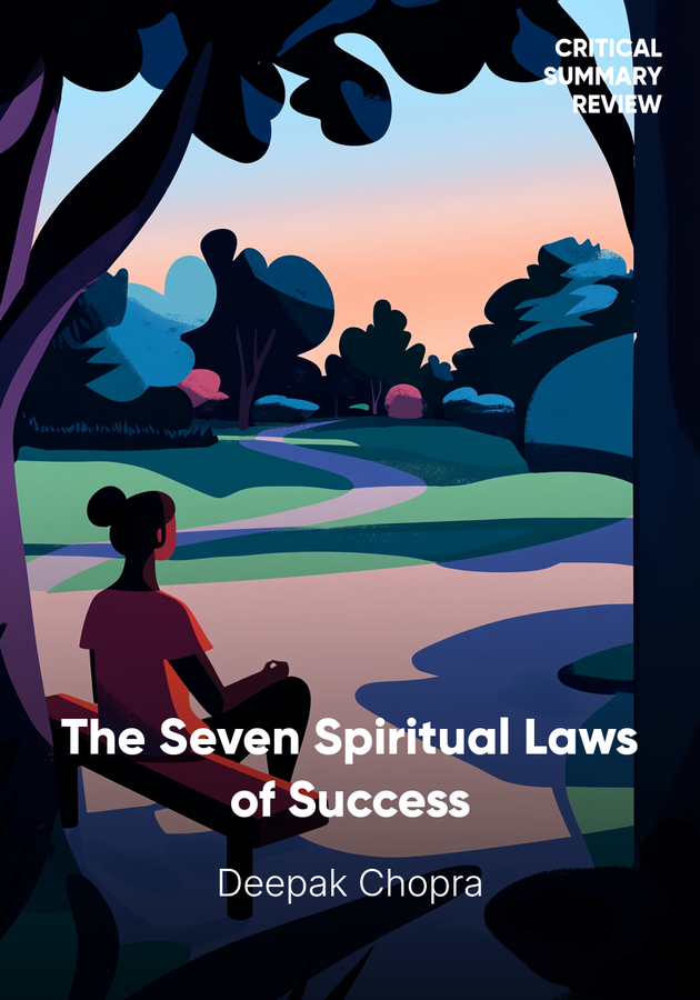 Book cover of The Seven Spiritual Laws of Success by Deepak Chopra — critical summary review on 12min