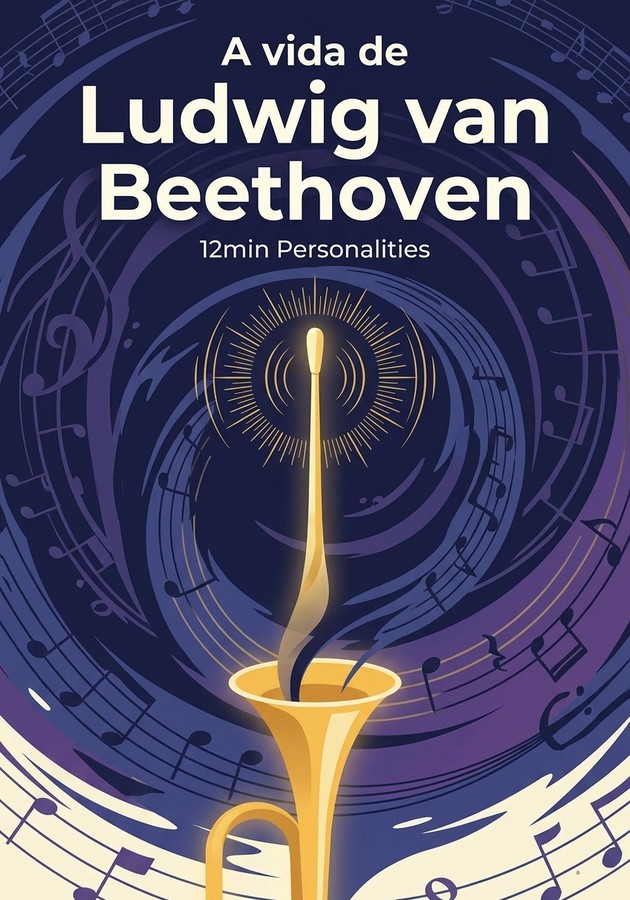 Capa do livro A vida de Ludwig van Beethoven, de 12min Personalities — resumo e resenha crítica no 12min