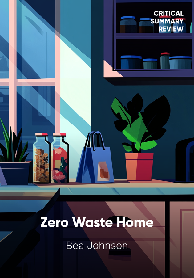 Book cover of Zero Waste Home by Bea Johnson — critical summary review on 12min