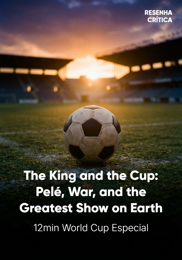 Book cover of The King and the Cup: Pelé, War, and the Greatest Show on Earth by 12min Originals — critical summary review on 12min