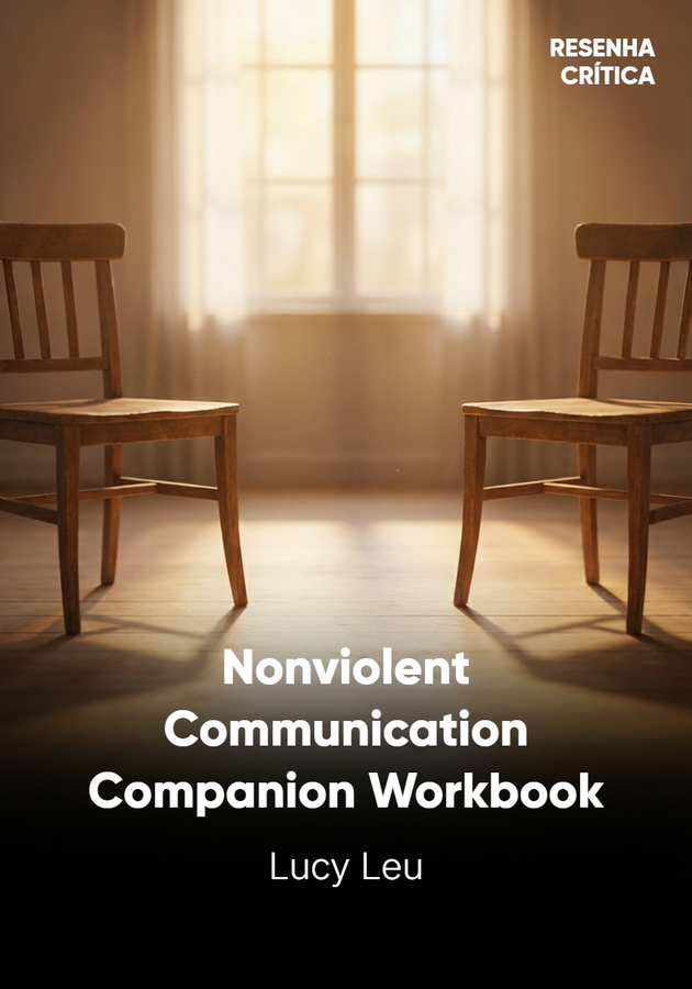 Book cover of Nonviolent Communication Companion Workbook by Lucy Leu — critical summary review on 12min