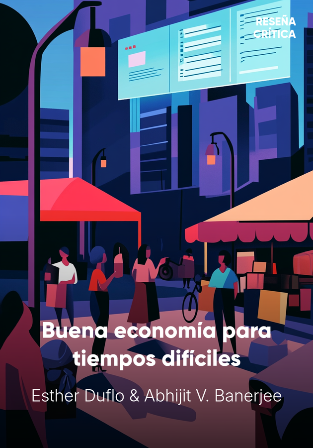 Portada del libro Buena economía para tiempos difíciles, de Abhijit V. Banerjee & Esther Duflo — resumen crítico y reseña en 12min