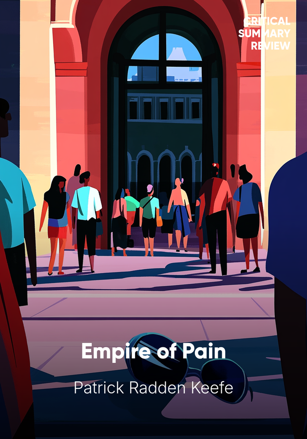 Book cover of Empire of Pain by Patrick Radden Keefe — critical summary review on 12min