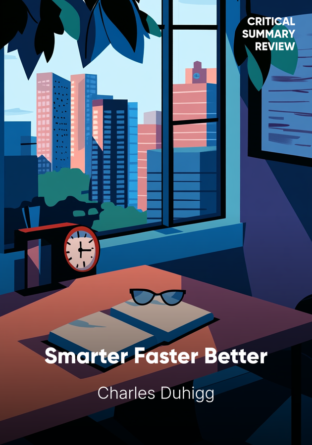 Book cover of Smarter Faster Better by Charles Duhigg — critical summary review on 12min
