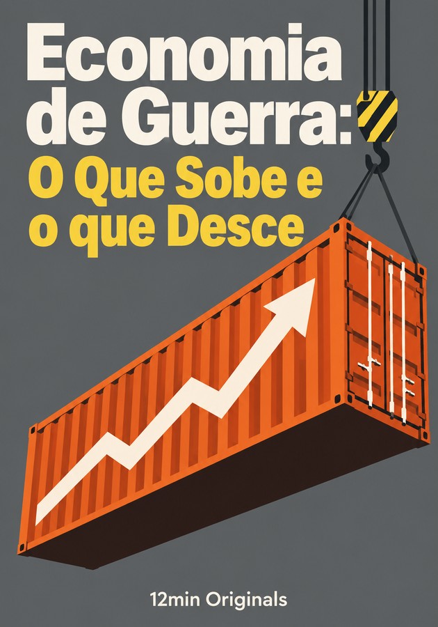 Capa do livro Economia de Guerra: O Que Sobe e o que Desce, de 12min Originals — resumo e resenha crítica no 12min