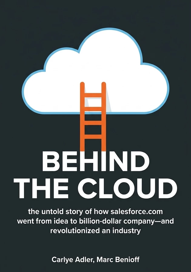 Book cover of Behind The Cloud by Carlye Adler & Marc Benioff — critical summary review on 12min