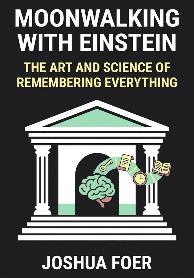 Book cover of Moonwalking with Einstein by Joshua Foer — critical summary review on 12min