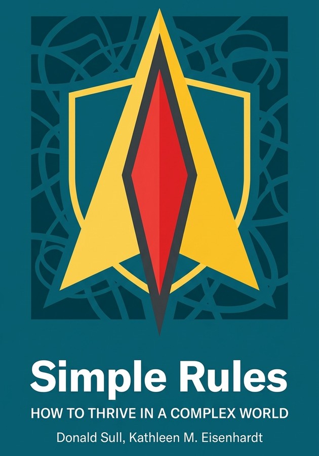 Book cover of Simple Rules by Kathleen M. Eisenhardt — critical summary review on 12min