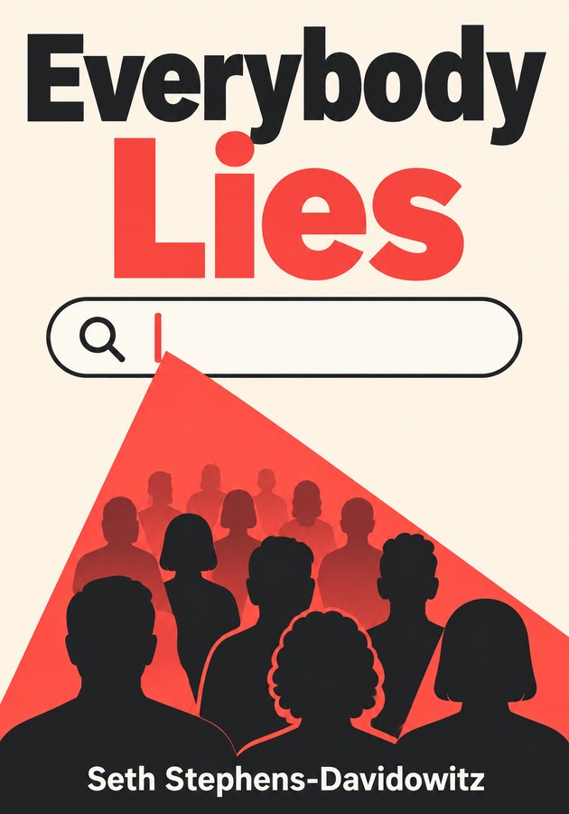 Book cover of Everybody Lies by Seth Stephens-Davidowitz — critical summary review on 12min