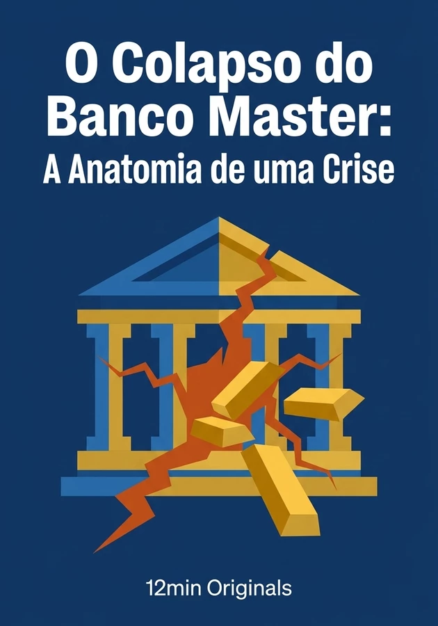 Capa do livro O Colapso do Banco Master: A Anatomia de uma Crise, de 12min Originals — resumo e resenha crítica no 12min