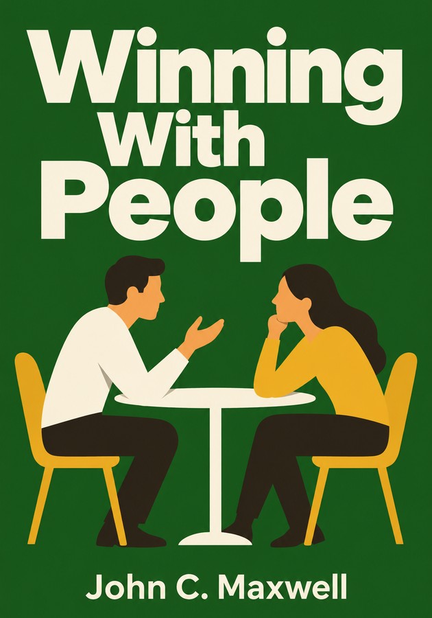 Book cover of Winning With People by John C. Maxwell — critical summary review on 12min