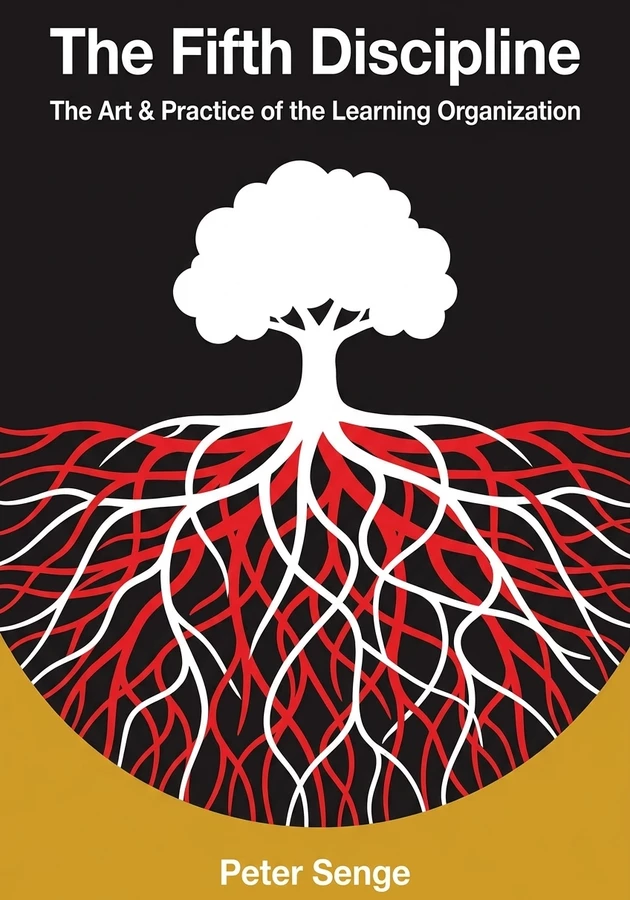 Book cover of The Fifth Discipline by Peter Senge — critical summary review on 12min