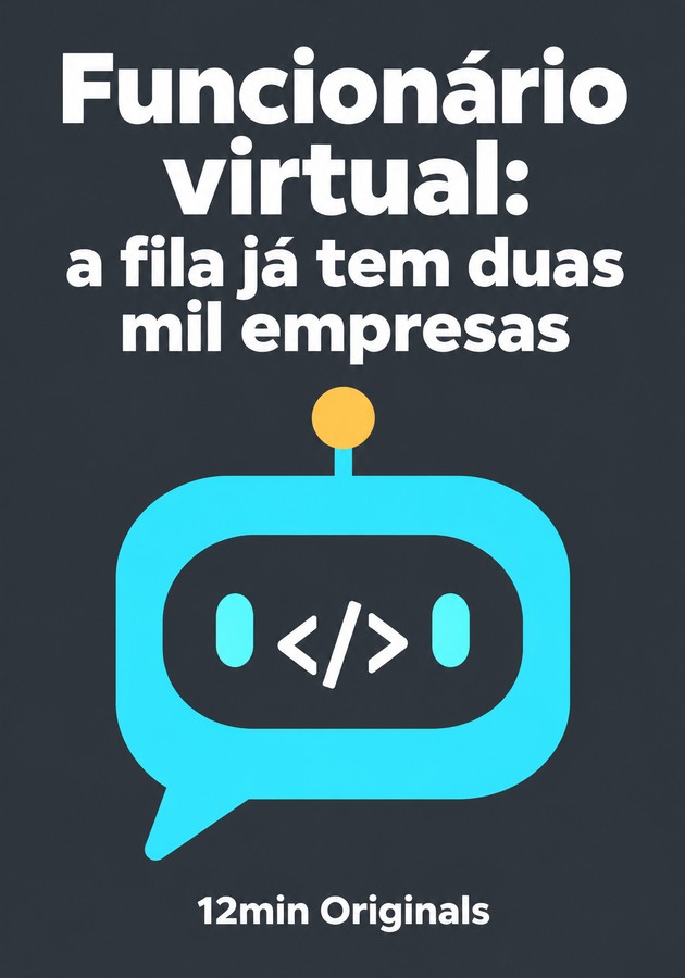 Capa do livro Funcionário virtual: a fila já tem duas mil empresas, de 12min Originals — resumo e resenha crítica no 12min