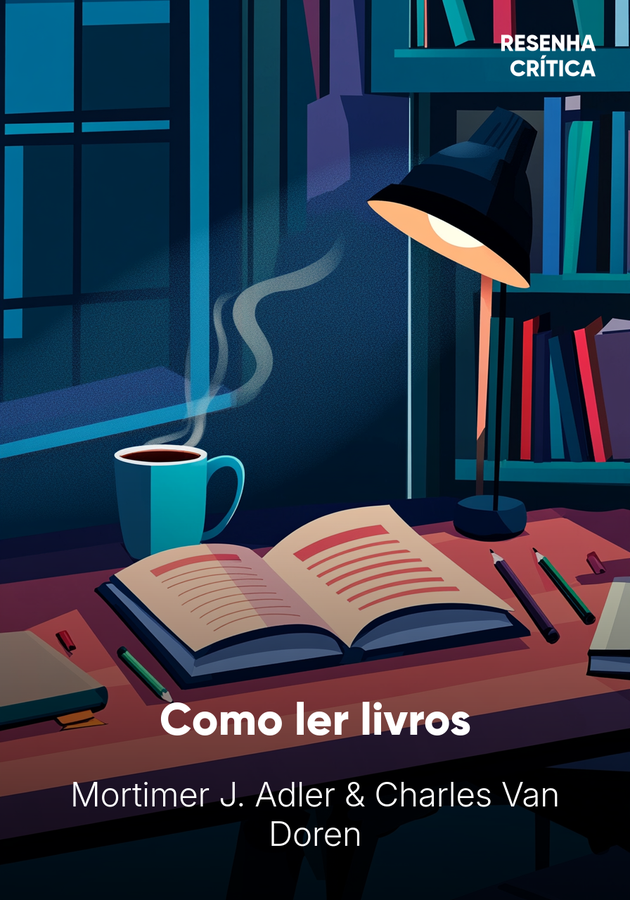 Capa do livro Como ler livros, de Charles Van Doren & Mortimer J. Adler — resumo e resenha crítica no 12min