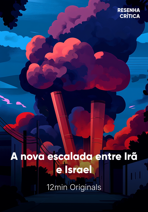 Capa do livro A nova escalada entre Irã e Israel, de 12min Originals — resumo e resenha crítica no 12min