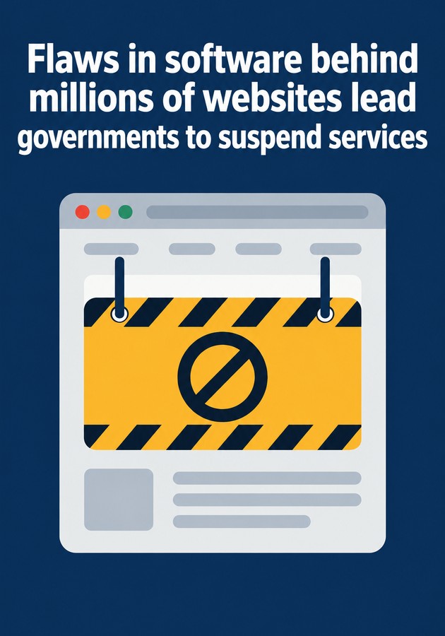 Book cover of Flaws in software behind millions of websites lead governments to suspend services by 12min Originals — critical summary review on 12min