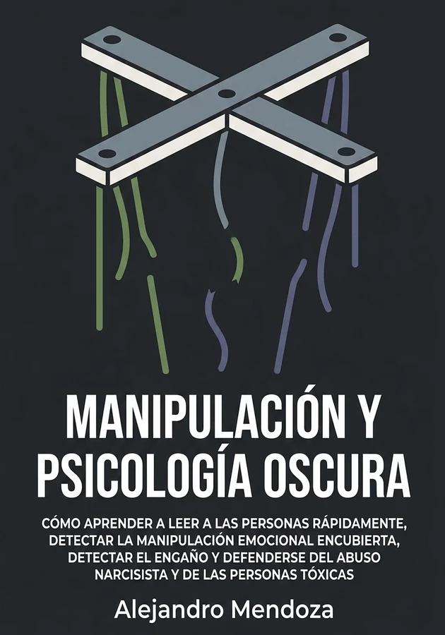 Portada del libro Manipulación y Psicología Oscura, de Alejandro Mendoza — resumen crítico y reseña en 12min