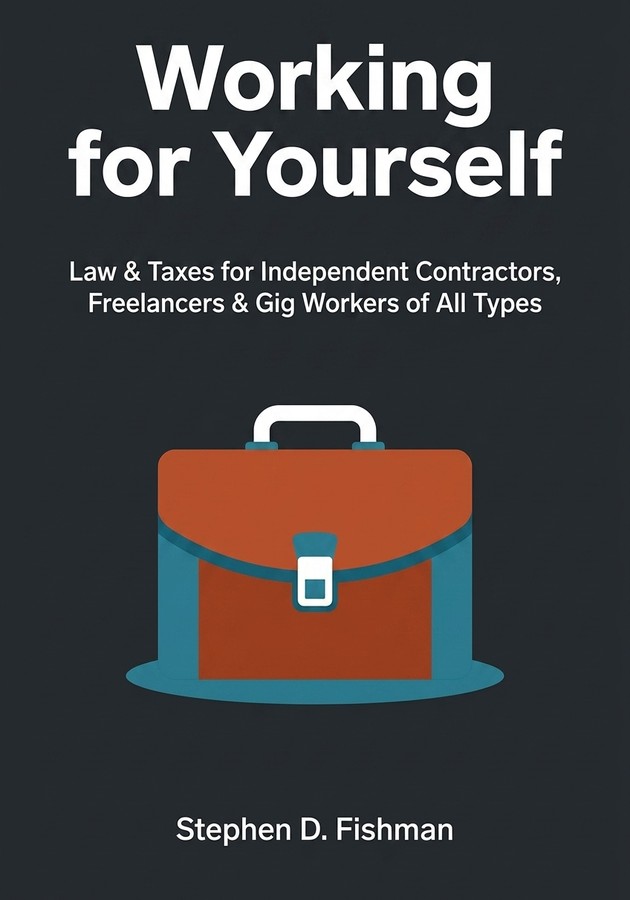 Book cover of Working for Yourself by Stephen D. Fishman — critical summary review on 12min