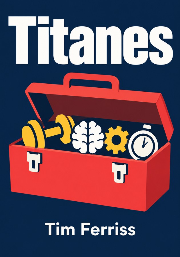 Portada del libro Titanes, de Tim Ferriss — resumen crítico y reseña en 12min
