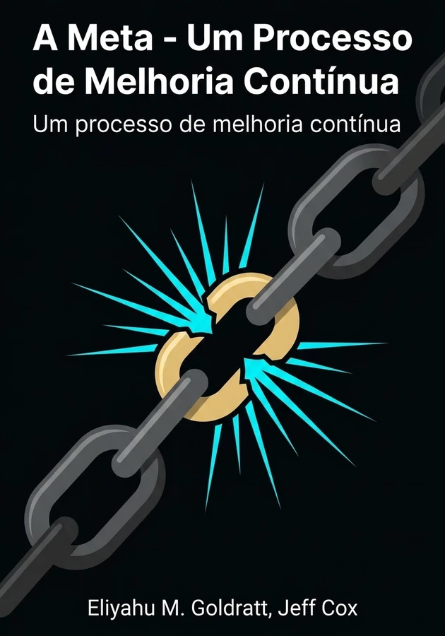 Capa do livro A Meta - Um Processo de Melhoria Contínua, de Eliyahu M. Goldratt — resumo e resenha crítica no 12min