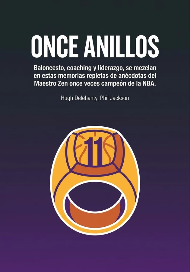 Portada del libro Once Anillos, de Hugh Delehanty & Phil Jackson — resumen crítico y reseña en 12min