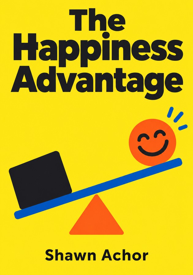 Book cover of The Happiness Advantage by Shawn Achor — critical summary review on 12min