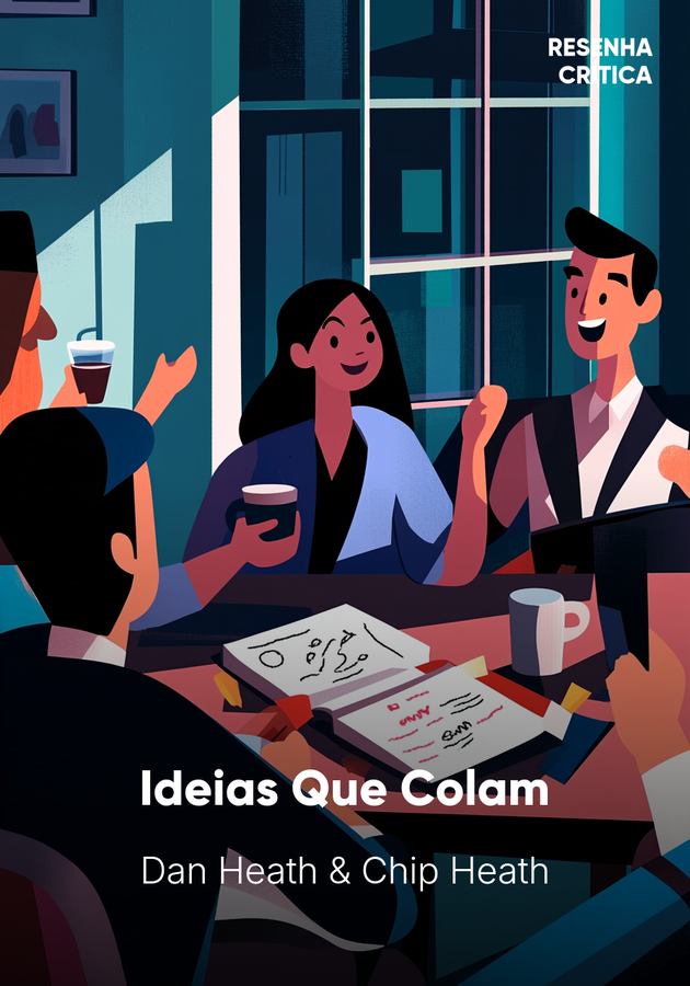 Capa do livro Ideias Que Colam, de Chip Heath — resumo e resenha crítica no 12min