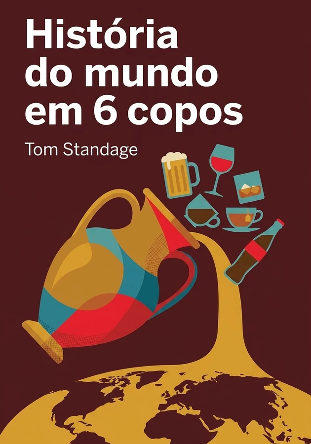 Capa do livro História do mundo em 6 copos, de Tom Standage — resumo e resenha crítica no 12min