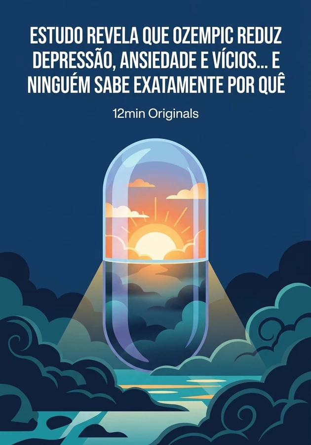 Capa do livro Estudo revela que Ozempic reduz depressão, ansiedade e vícios... e ninguém sabe exatamente por quê, de 12min Originals — resumo e resenha crítica no 12min