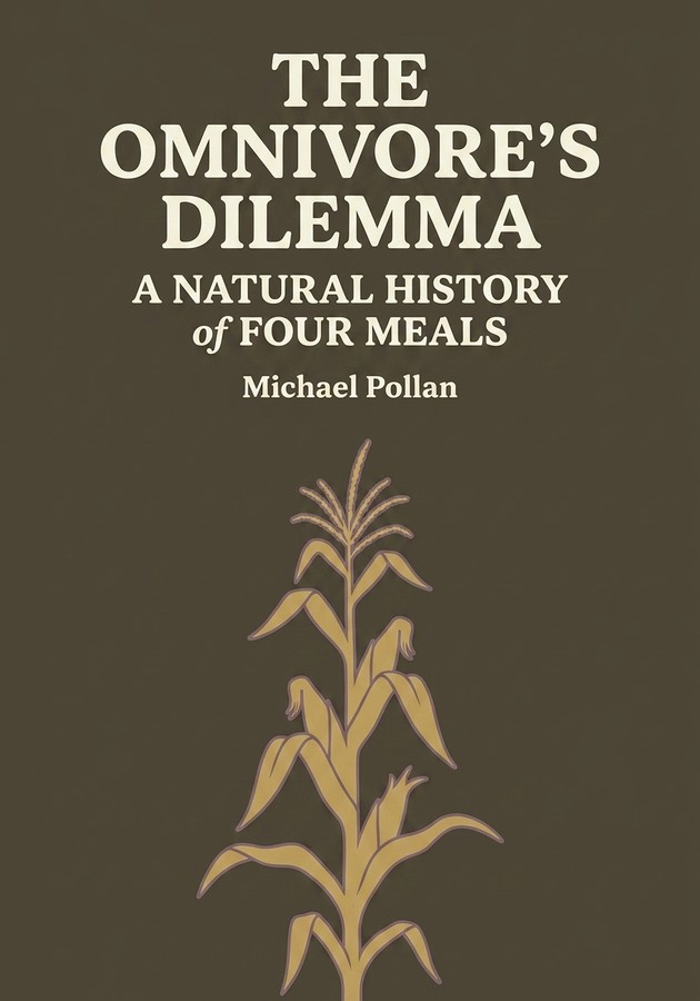 Book cover of The Omnivore's Dilemma by Michael Pollan — critical summary review on 12min
