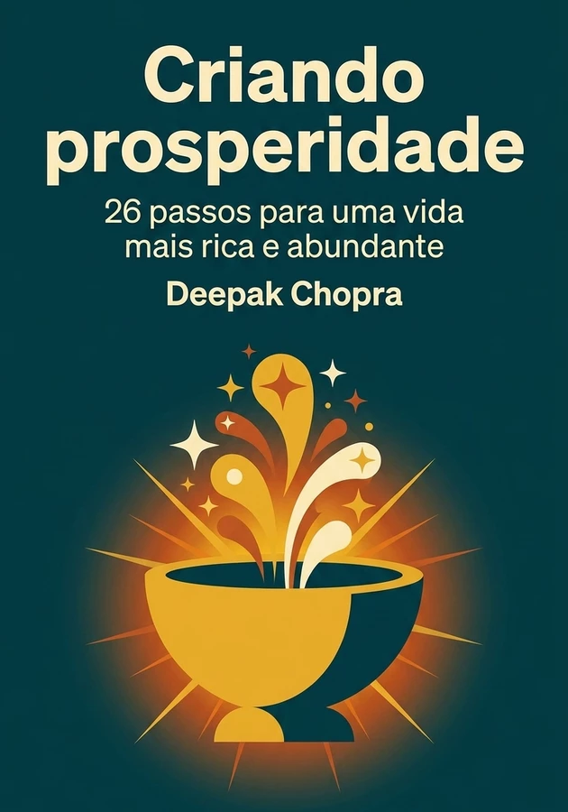 Capa do livro Criando prosperidade, de Deepak Chopra — resumo e resenha crítica no 12min