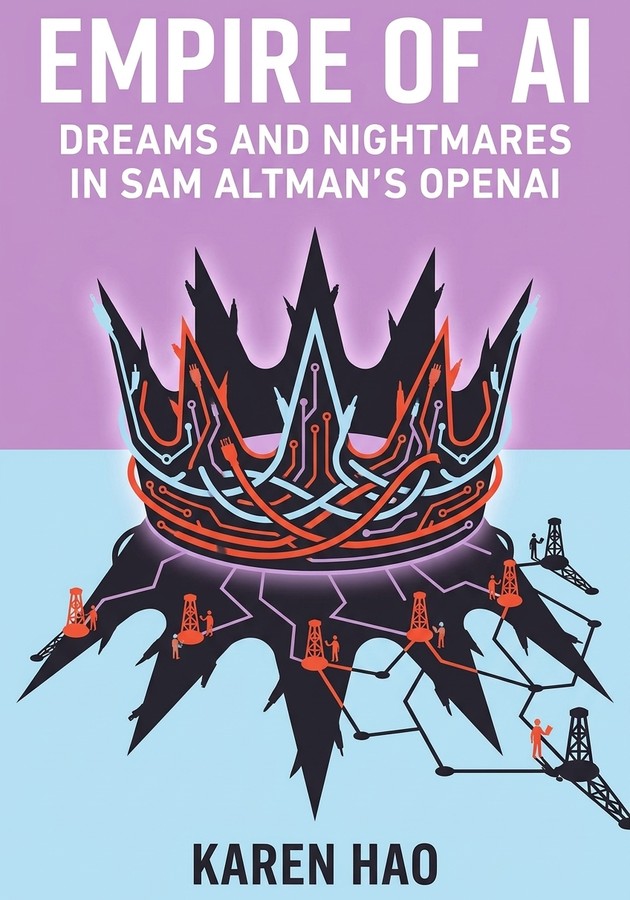 Capa do livro Empire of AI, de Karen Hao — resumo e resenha crítica no 12min