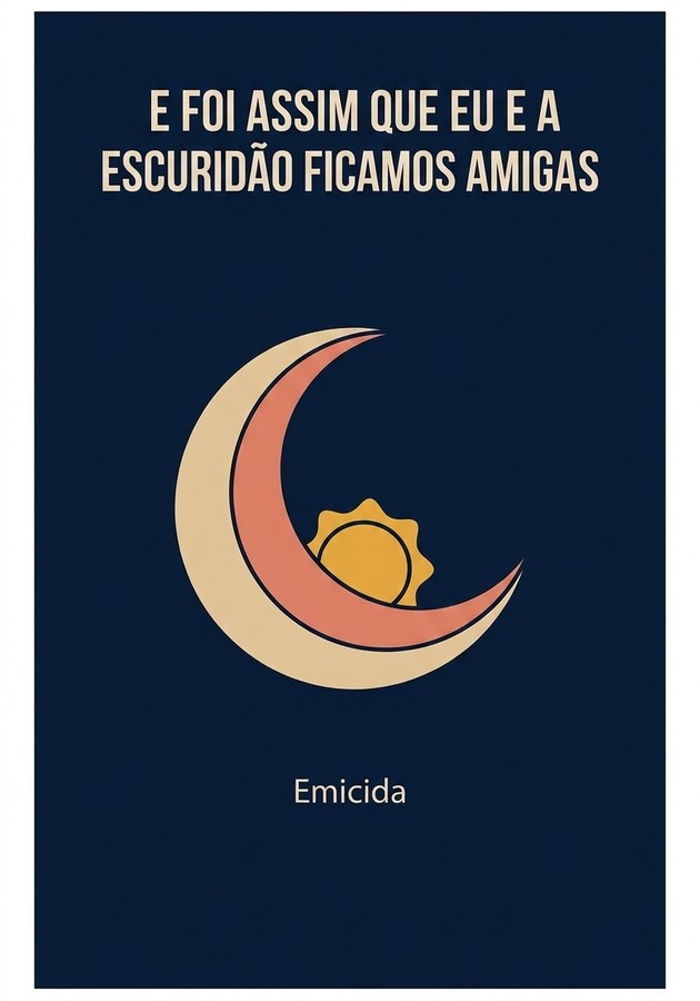 Capa do livro E foi assim que eu e a escuridão ficamos amigas, de Emicida — resumo e resenha crítica no 12min